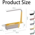 thumbnail image 7 of Onwddarefy Sink Storage Rack,Onddarefy Updated Telescopic Sink Storage Rack Adjustable,Multipurpose Kitchen Sink Organizer with Towel Hanger (Black), 7 of 7