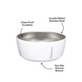 thumbnail image 3 of Cuenco para mascotas Corkcicle, 32 oz, acero inoxidable, antideslizante, blanco, 3 of 6