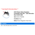 thumbnail image 2 of HVAC Blower Motor Regulator - Compatible with 2001 - 2002 Mercedes-Benz CLK55 AMG, 2 of 2