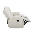 thumbnail image 4 of Roundhill Furniture Blitz Transitional Manual Reclining Sofa, Sand, 4 of 12