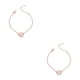 thumbnail image 4 of Qarigey A-Z Cadena Alfabeto Pulsera Letras Redondas Colgante Señora Retro Brazaletes Chica Mujer Joyería Oro rosa letra q 2piezas, 4 of 6