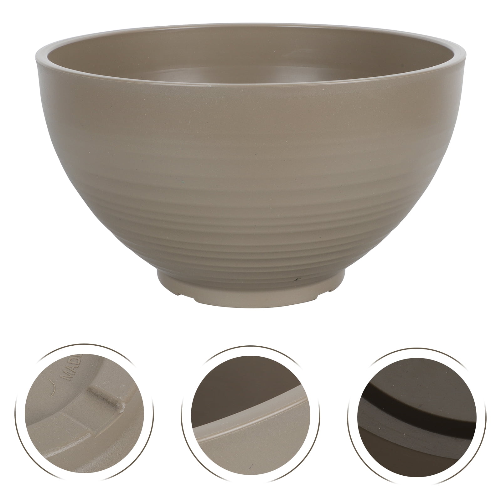 LOLIPPYY 1Pc Khaki Resin Planter Flower Pot with Fine Workmanship for Succulents and Decorative Use