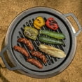 thumbnail image 6 of Solo Stove Yukon 27" Grill Cooking Bundle, Cast Iron Grate, Fire Pit Grill + Hub for Elevation, 6 of 7