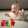 thumbnail image 4 of Lydiaunistar Wooden 8-Note Hand Tap Piano Musical Instrument Toy for Kids - Educational Rhythm Learning Toy with Mallets, Creative Birthday Gift for Boys & Girls, 4 of 6