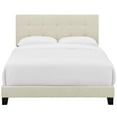 thumbnail image 3 of Modway Amira King Modern Upholstered Polyester Fabric Bed in Beige, 3 of 5