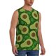 thumbnail image 2 of Balery Big Colorful Avocados Camisetas sin mangas para hombre, absorbe la humedad y protege contra el mal olor.-Large, 2 of 7