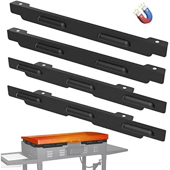 Upgraded Magnetic Wind Guards for 36” Blackstone Griddle - Stainless Steel Screens Protect Flame, Hold Heat - Fit Blackstone Grill Accessories and