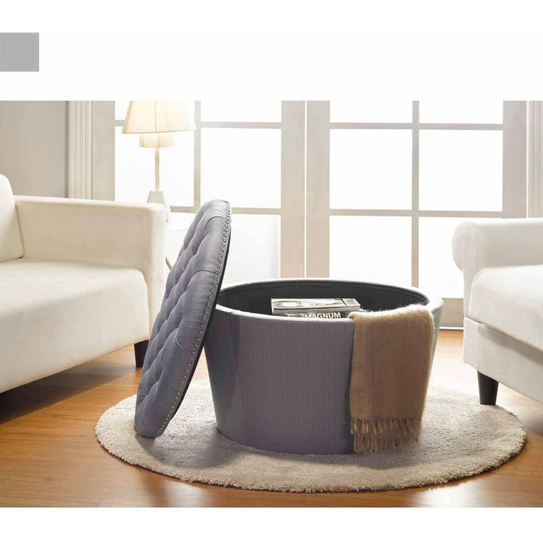 Round ottoman walmart online