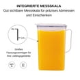 thumbnail image 2 of LocknLock - Jarra de agua para puerta de nevera, con asa, sin BPA, con tapa superior abatible, perfecta para hacer t&eacute;s y jugos, 3 cuartos de gal&oacute;n, transparente, 2 of 6