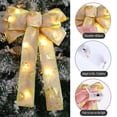 thumbnail image 4 of Moocorvic Christmas Tree Bow, Christmas Wreath Bow, Christmas Led Wreath Bow, Warm LED Lights Christmas Tree Topper For Indoor Outdoor Xmas Decoration, 4 of 6