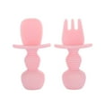 thumbnail image 2 of Bueautybox Self Feeding Baby and Infant Utensils | Mini Spoon and Fork Training Utensi Baby Training Fork Spoon Set Infant Food Silicone Tableware Dishware, 2 of 7