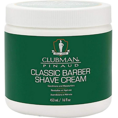 Clubman Pinaud Classic Barber Shave Cream 16 oz (Pack of 4)