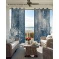 thumbnail image 4 of Blackout Curtains for Bedroom, Blue Grey Room Darkening Window Drapes for Living Room, Oil Painting Modern Abstract Thermal Insulated Grommet Curtains, 42x84 inch, 2 Panels, 4 of 9