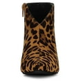 thumbnail image 6 of BLISSFUL STEP Women's Cutout Stiletto Heels Ankle Booties Leopard 9.5, 6 of 8