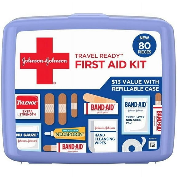 Travel First Aid Kit - 80 Count
