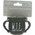 thumbnail image 4 of Pavilion Gift Company - W.T.F. - 3.5" Silicone Snack Bowl with Lid, 4 of 5