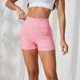 thumbnail image 4 of Active Women's Seamless Leopard Print Biker Shorts with High Waist and Scrunch Detail - Small, Pink, 4 of 6