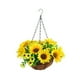 thumbnail image 1 of Bearachild Flores artificiales realistas, decoración de jardín imprescindible, cestas colgantes de larga duración, flores artificiales tipo 5 Type2 NO2, 1 of 6