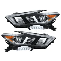Headlight Headlamp W/ LED DRL Pair Driver Passenger For 2016-2018 Nissan Maxima