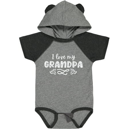 

Inktastic I Love My Grandpa with Hearts Gift Baby Boy or Baby Girl Bodysuit