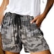 thumbnail image 2 of Qarigey Pantalones cortos de mujer Pantalones cortos estampados casuales Pantalones cortos de cintura alta Prendas para la parte del cuerpo Camuflaje L, 2 of 7