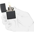 thumbnail image 4 of Zippo Lighter - Personalized Custom Message Engrave on Black Matte Zippo Windproof Lighter #218, 4 of 7