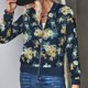 thumbnail image 4 of Pntutb Mujeres Moda Casual Cómodo Estampado Manga Larga tops Chaqueta Outwear Pntutb Pntutb-5564, 4 of 6