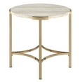 thumbnail image 3 of Furniture of America Vasket Contemporary Metal End Table in Gold Champagne, 3 of 7