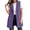 Purple, variant on Luvrsol Women Sleeveless Long Vest Open Front Mid Length Casual Waistcoat Layering Cardigan Gilet S-2XL