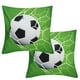 thumbnail image 1 of 2 fundas de cojín con diseño de balón deportivo para sofá, funda de almohada para decoración del hogar, fútbol, 1 of 14