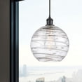 thumbnail image 2 of Innovations Lighting  Ballston Athens Deco Swirl - 1 Light 10" Cord Hung Mini Pendant Matte Black, 2 of 2