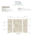 thumbnail image 5 of Transolid Swk483672 Saramar 48" W X 36" D X 72" H Three Panel Shower Wall Kit - Sand Creme, 5 of 7