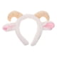 thumbnail image 1 of Diadema con orejas de cabra, orejas de animales y cuernos, tocado de oveja, tocado de cuerno para Halloween, festivales de Navidad y cosplay., 1 of 7