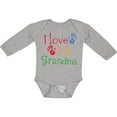 thumbnail image 3 of Inktastic I Love My Grandma Boys or Girls Long Sleeve Baby Bodysuit, 3 of 5
