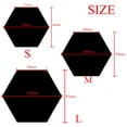 thumbnail image 4 of 12PCS Acrylic Mirror Wall Stickers Self Adhesive Removable Hexagonal Decorative Mirror Sheet Black 46x40x23CM, 4 of 10
