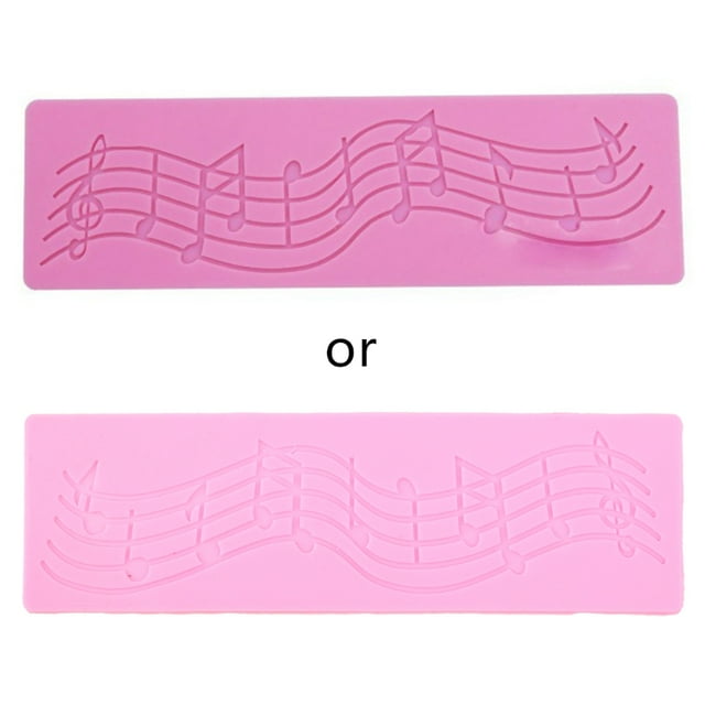 Techinal Note Musicale Silicone Fondant Gâteau Moule Mat Chocolat Décoration Outils Bricolage Bande