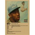 thumbnail image 1 of Rapero Tyler The Creator Flower Boy Posters Lobo Retro Papel Kraft Vintage Room Home Bar Cafe Decoración Arte estético Pintura de pared Tan Jianjun unisex, 1 of 2