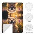 thumbnail image 4 of Car Seat Cover Baby, Sunset Daisy Dog Baby Car Seat Cover for Baby Boys Girls Newborn , Infant Car Seat Canopy Cover Nursing Breastfeeding Cover Warm Blanket, 4 of 7