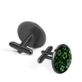 thumbnail image 2 of Saint Patrick's Day Men's Stainless Steel Cufflink Set for Formal Attire and Special Occasions, 2 of 6