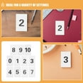 thumbnail image 3 of Hemoton 11pcs Plastic Number Card Set 1-10 Table Numbers Plastic Table Numbers Table Numbers Place Cards Rectangle Plastic Numbered Tags, 3 of 8