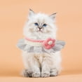 thumbnail image 3 of NIBOLOG Pet Neckerchief Knitted Collar Costume Accessories Adjustable Cat Dog Lace Collar Bib Pet Saliva Towel Cat Accessories, 3 of 8
