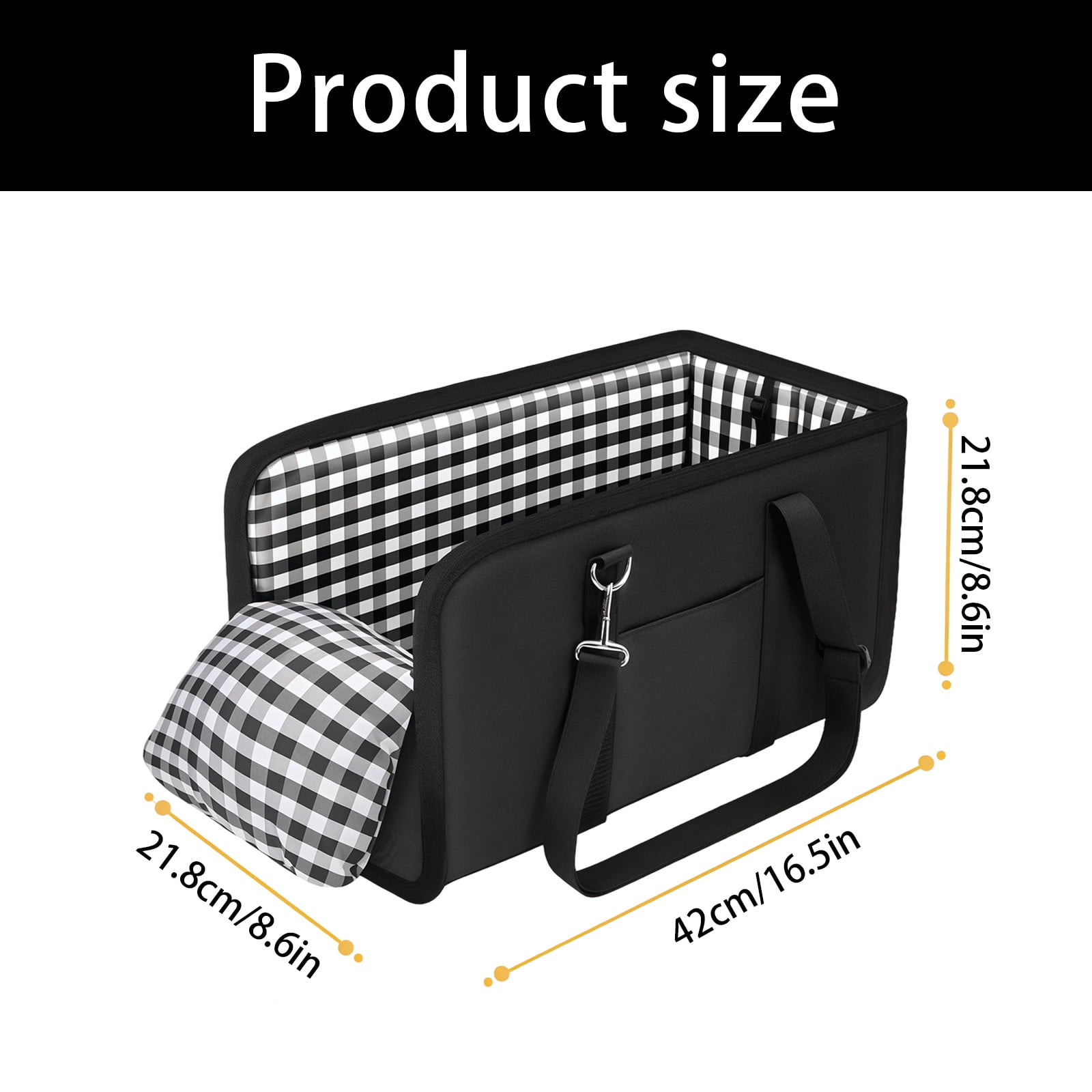 Multi Functional Pet Car Seat Featuring Slip Proof Design And Spacious Interior For Comfort