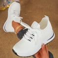 thumbnail image 6 of Mostsola Walking Shoes Women Lace up Sock Shoes Lightweight Anti-Slip Knit Platform Sneakers, 6 of 7