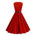 thumbnail image 4 of Vmvidoty Women's Vintage Cocktail Swing Dresses Red S, 4 of 5