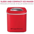 thumbnail image 3 of Frigidaire 26 lbs. Bullet Ice Maker, Retro Ice Machine with LED Indicators, Red, 3 of 12