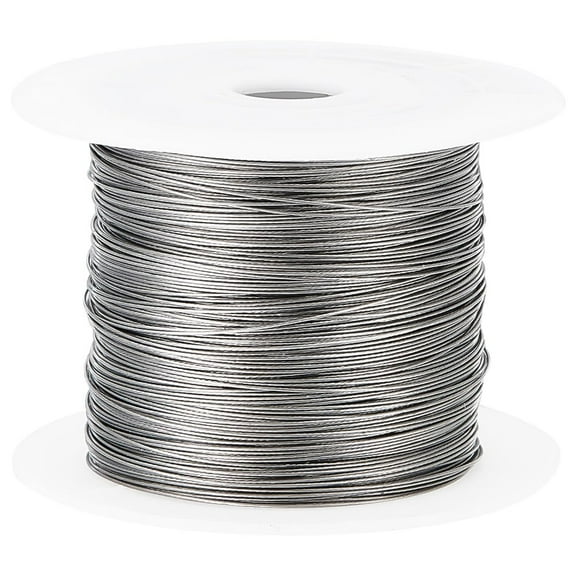 100M Necklace Wire 304 Stainless Steel Beading Wire for Jewellery Bracelet Making (0.45mm) Raw