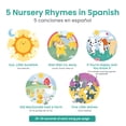 thumbnail image 3 of Binibi Spanish Musical Book for Toddlers Sol Solecito & Other Nursery Rhymes | Spanish Learning for Kids | Bilingual Children's Sound Book | Libro en español para bebés, 3 of 8