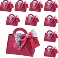 thumbnail image 7 of qczoyp Leather Gift Bags with Handles: 10 Pcs Party Favor Bags with Ribbon, Reusable Mini Gift Bags for Birthdays, Baby Shower,Weddings,Party Favor, Holiday Presents (Pink), 7 of 7