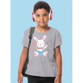 thumbnail image 2 of Cute Bunny With Flower T-Shirt Juniors -Image by Shutterstock,  Medium, 2 of 4
