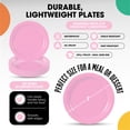 Exquisite 9" Paper Plates - 100 Disposable Plates - Pink - Walmart.com